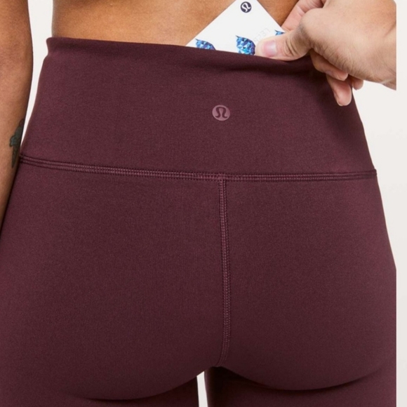 Lululemon Reveal Tight *En Avante 26" leggings tights high waist Dark Adobe sz 6 - Picture 4 of 10